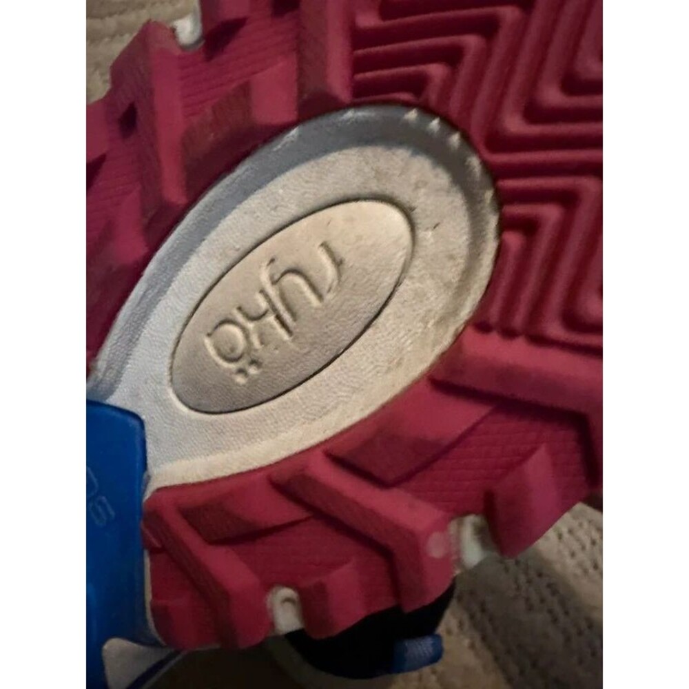 Ryka Women’s Athletic Walking Shoes Black Pink Blue Reflective Sneakers 9.5 - Picture 5 of 6